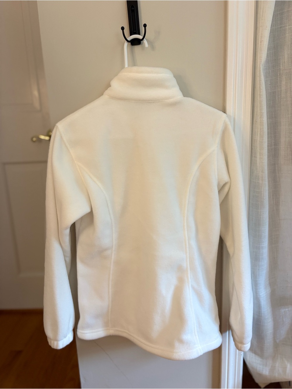 Columbia Women's White Full-Zip Teddy Fleece Jacket - Picture 3 of 5